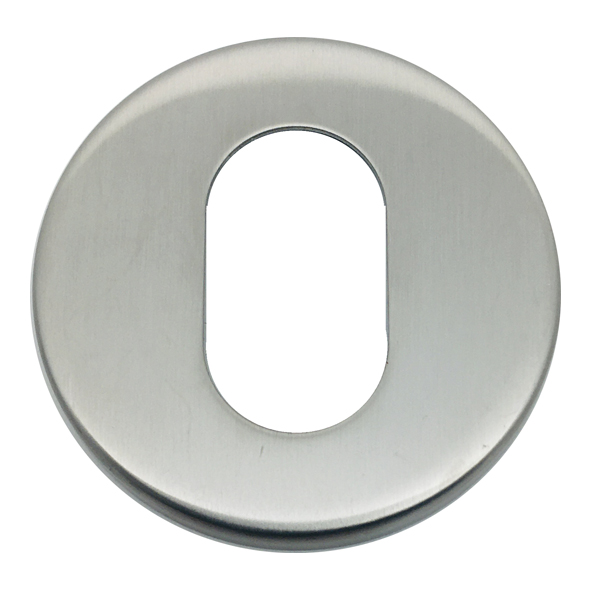4196-04  For Oval Cylinder  Satin Stainless  Format Grade 304 Escutcheon