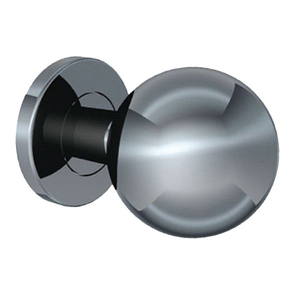 301-04 • Satin Stainless • Format Grade 304 Mortice Ball Knobs On Round Roses