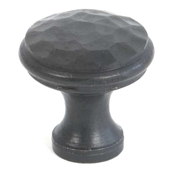 33196  20mm  Beeswax  From The Anvil Hammered Cabinet Knob - Small
