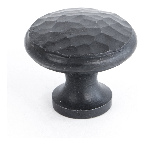 33197  30mm  Beeswax  From The Anvil Hammered Cabinet Knob - Medium