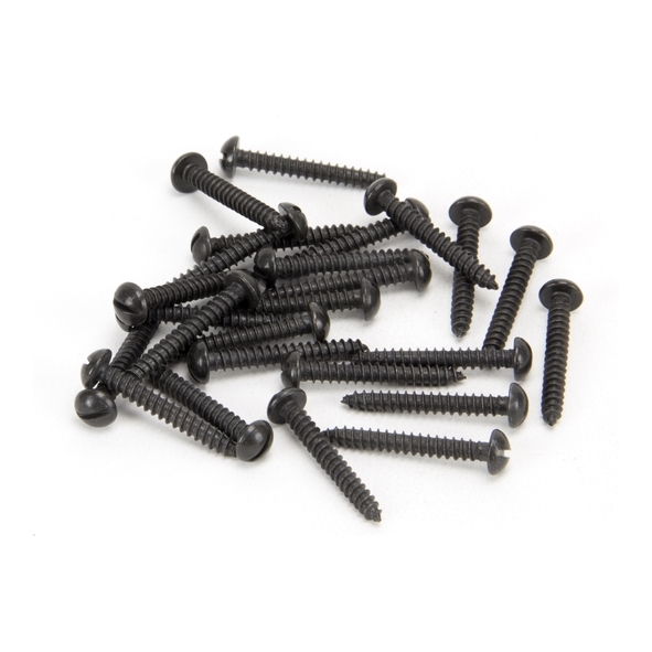 33410  6 x 1  Black  From The Anvil Round Head Screws