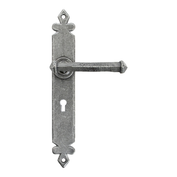 33608  273 x 40 x 5mm  Pewter Patina  From The Anvil Tudor Lever Lock Set