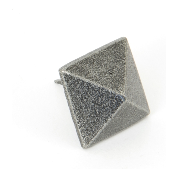 33696 • 25 x 25mm • Pewter Patina • From The Anvil Pyramid Door Stud - Large