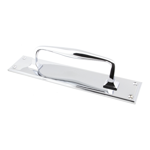 45380 • 300 x 65mm • Polished Chrome • From The Anvil Art Deco Pull Handle on Backplate