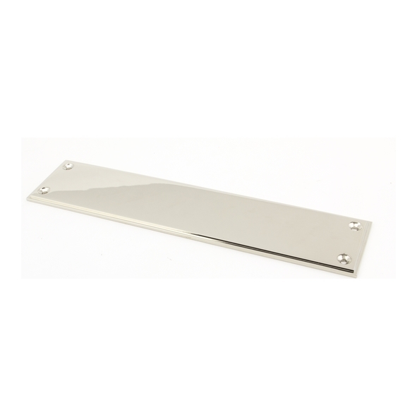 45391  300 x 65mm  Polished Nickel  From The Anvil Art Deco Finger Plate