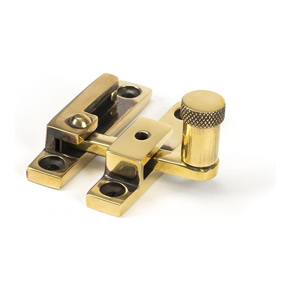 45478  64mm  Aged Brass  From The Anvil Brompton Quadrant Fastener - Narrow