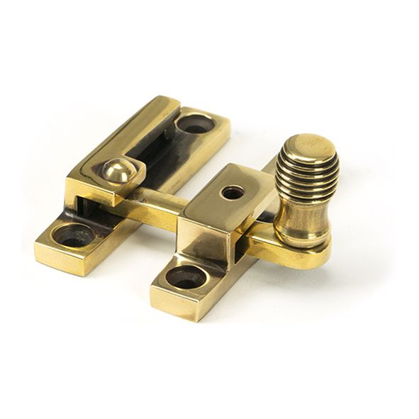 45480 • 64mm • Aged Brass • From The Anvil Beehive Quadrant Fastener - Narrow