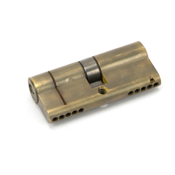 45807  35 x 35mm  Aged Brass  From The Anvil 5 Pin Euro Double Cylinder