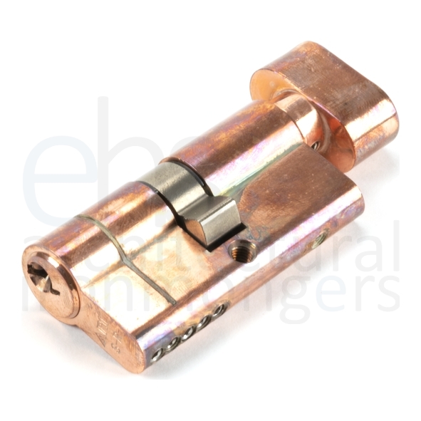 45865  30 x 30mm  Polished Bronze  From The Anvil 5pin Euro Cylinder/Thumbturn KA