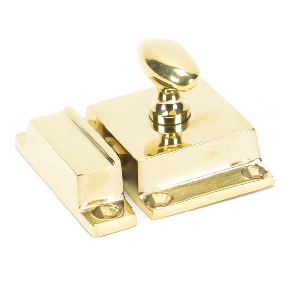 46051  55 x 41mm  Polished Brass  From The Anvil Cabinet Latch