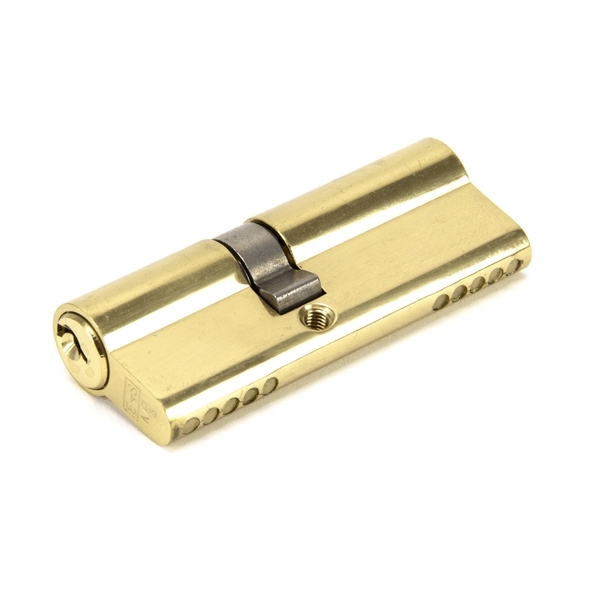 46254  35 x 45mm  Lacquered Brass  From The Anvil 5 Pin Euro Double Cylinder Keyed Alike