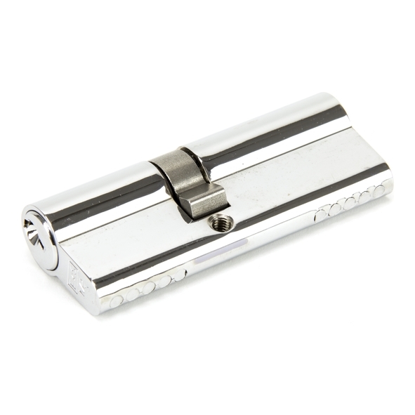 46255  35 x 45mm  Polished Chrome  From The Anvil 5 Pin Euro Double Cylinder Keyed Alike