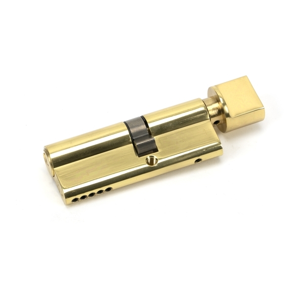 46260 • 45 x 35mm • Lacquered Brass • From The Anvil 5 Pin Euro Cylinder & Thumbturn