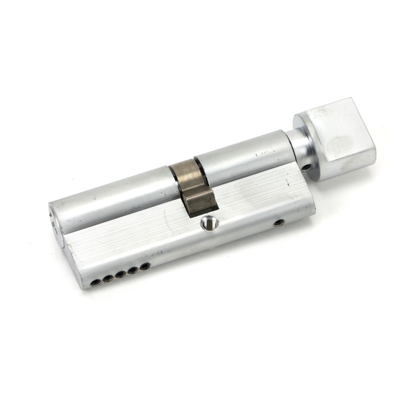 46271  30 x 30mm  Satin Chrome  From The Anvil 5 Pin Euro Cylinder & Thumbturn Keyed Alike