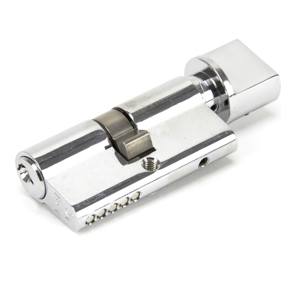 46270  30 x 30mm  Polished Chrome  From The Anvil 5 Pin Euro Cylinder & Thumbturn Keyed Alike