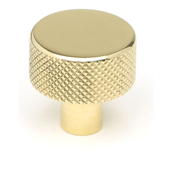 46820  25mm  Polished Brass  From The Anvil Brompton Cabinet Knob [No rose]