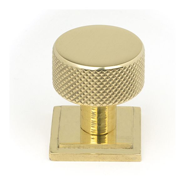 46824  25mm  Polished Brass  From The Anvil Brompton Cabinet Knob [Square]