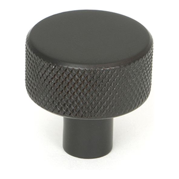 46827  25mm  Aged Bronze  From The Anvil Brompton Cabinet Knob [No rose]