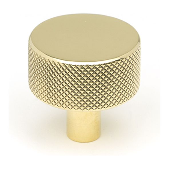 46832  32mm  Polished Brass  From The Anvil Brompton Cabinet Knob [No rose]