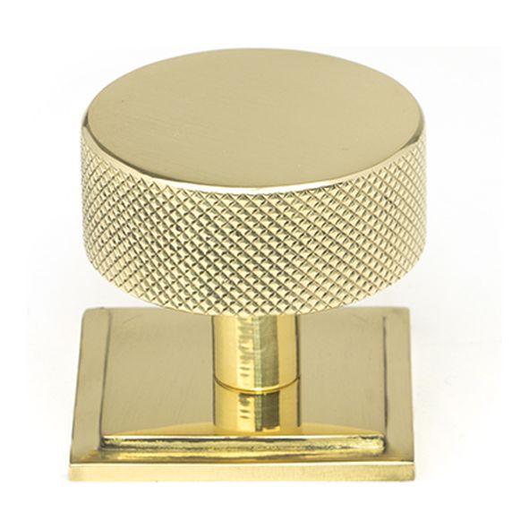 46848  38mm  Polished Brass  From The Anvil Brompton Cabinet Knob [Square]