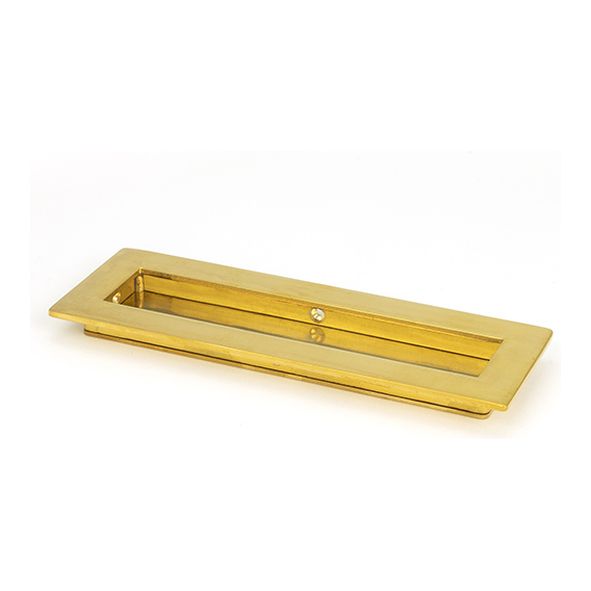 47159  175mm  Polished Brass  From The Anvil Plain Rectangular Pull