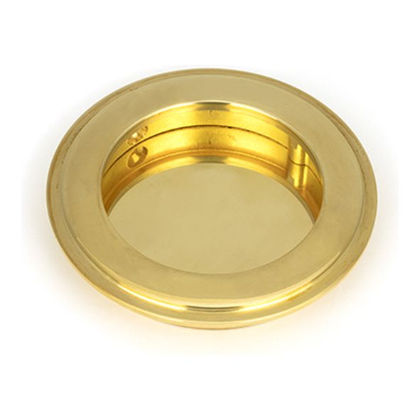 47166  75 mm  Polished Brass  From The Anvil Art Deco Round Pull