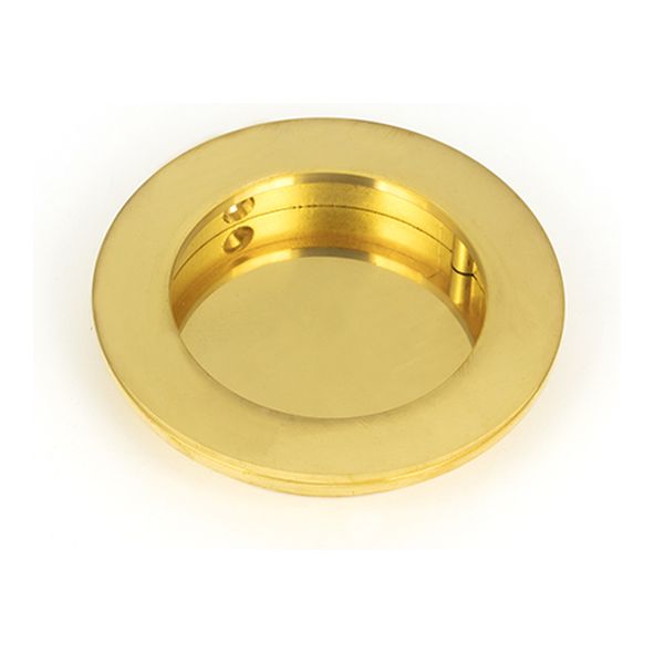 47168  75 mm  Polished Brass  From The Anvil Plain Round Pull