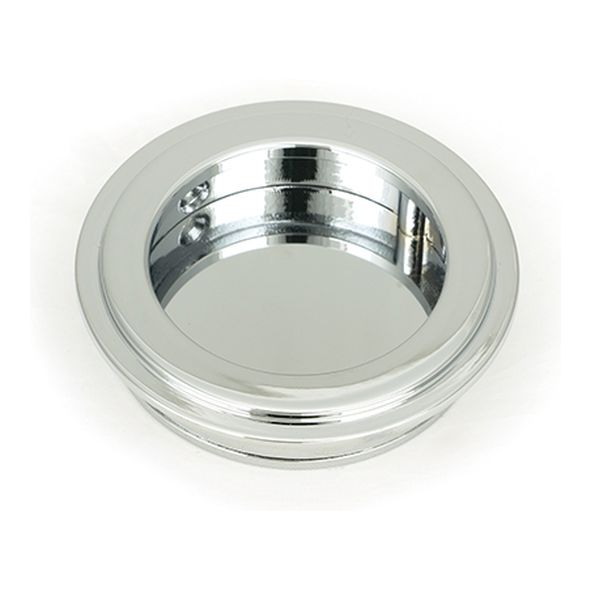 47183  60mm  Polished Chrome  From The Anvil Art Deco Round Pull