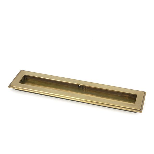 48301  250mm  Aged Brass  From The Anvil Art Deco Rectangular Pull