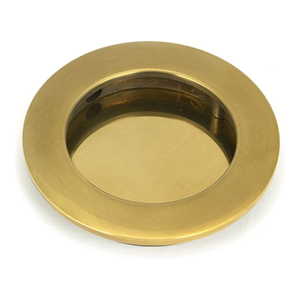 48323  75 mm  Aged Brass  From The Anvil Plain Round Pull