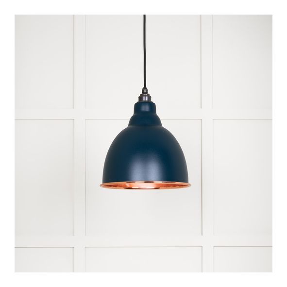 49500SDU  260mm  Smooth Copper & Dusk  From The Anvil Brindley Pendant