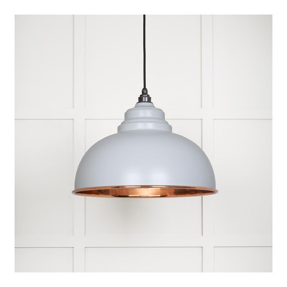 49501SBI  400mm  Smooth Copper & Birch  From The Anvil Harborne Pendant