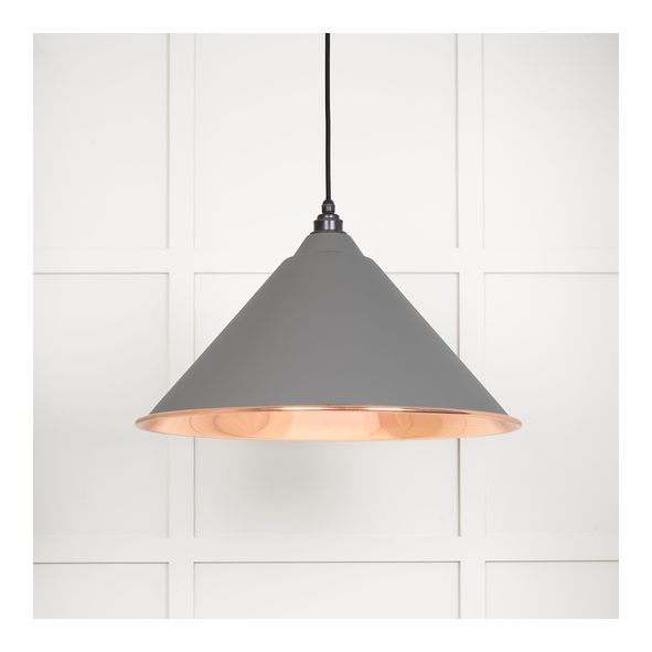 49503SBL  510mm  Smooth Copper & Bluff  From The Anvil Hockley Pendant