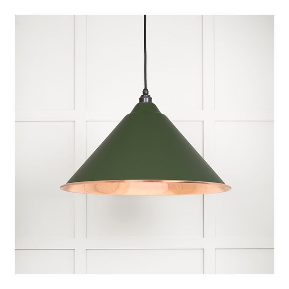 49503SH  510mm  Smooth Copper & Heath  From The Anvil Hockley Pendant