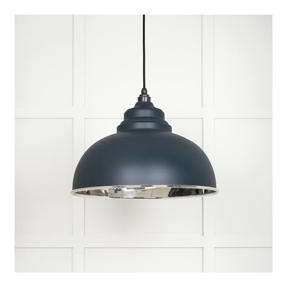 49505SO  400mm  Smooth Nickel & Soot  From The Anvil Harborne Pendant
