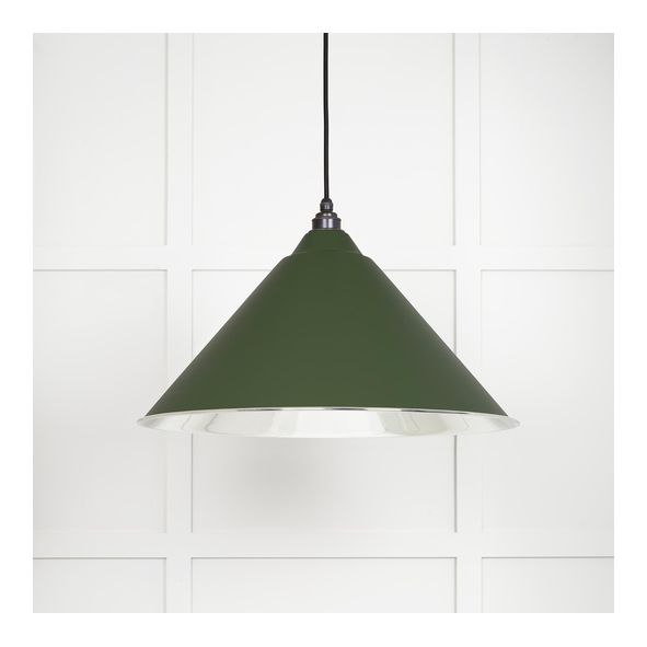 49506H  510mm  Smooth Nickel & Heath  From The Anvil Hockley Pendant