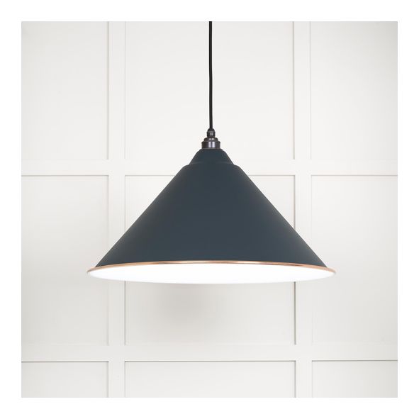 49510SO  510mm  White Gloss & Soot  From The Anvil Hockley Pendant