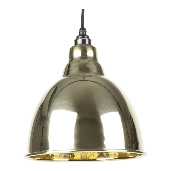 49517  260mm  Hammered Brass  From The Anvil Brindley Pendant