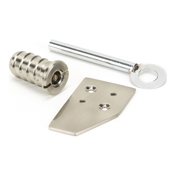 49920  28 x 16mm  Polished Nickel  From The Anvil Key-Flush Sash Stop