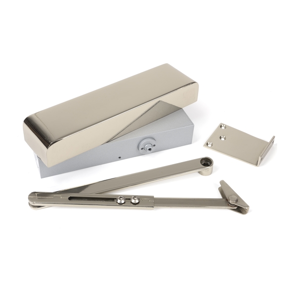 50111  Polished Nickel  From The Anvil Size 2-5 Door Closer & Cover
