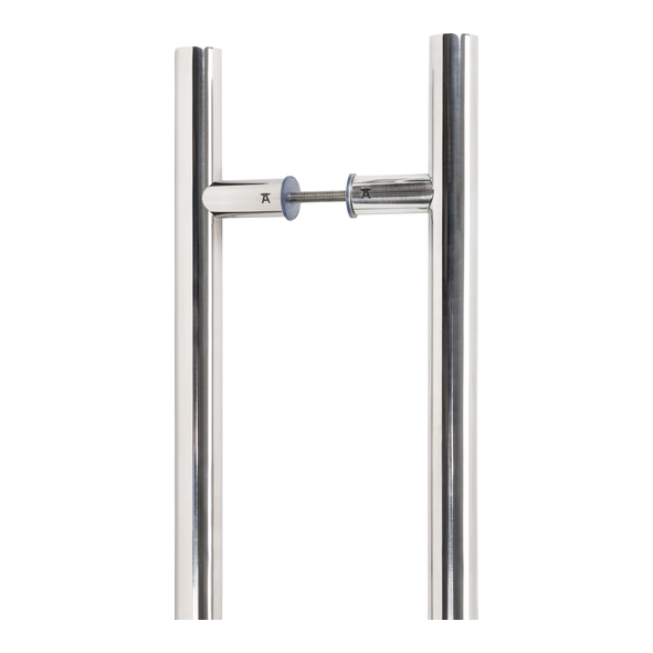 50241  600 x 32mm  Polished Stainless [316]  From The Anvil T Bar Handle Back To Back Fix