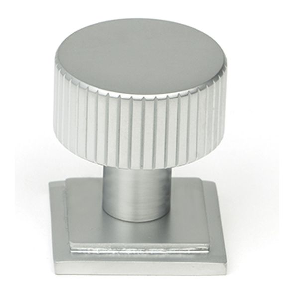 50414 • 25mm • Satin Chrome • From The Anvil Judd Cabinet Knob [Square]