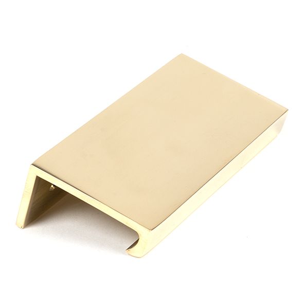 50675  100mm  Polished Brass  From The Anvil Plain Edge Pull