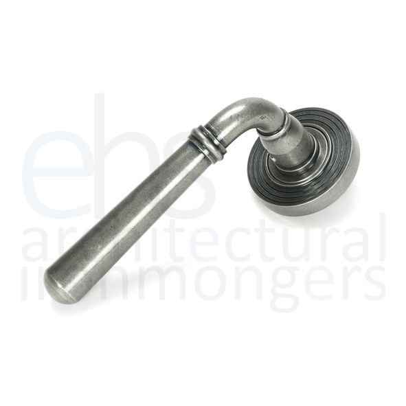 51332  53 x 8mm  Pewter Patina  From The Anvil Newbury Lever on Rose Set [Beehive] - Unsprung