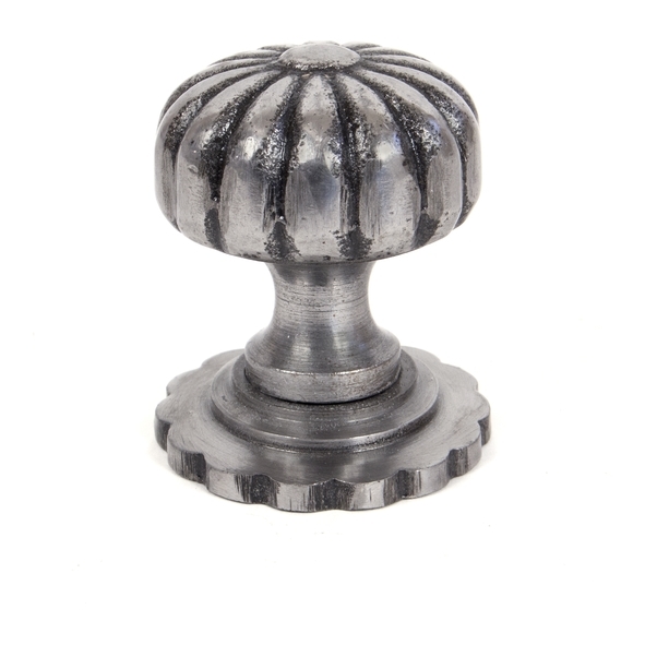 83508  32mm  Natural Smooth  From The Anvil Flower Cabinet Knob - Small
