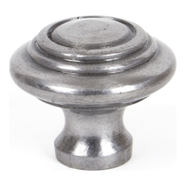 83512  32mm  Natural Smooth  From The Anvil Ringed Cabinet Knob - Small
