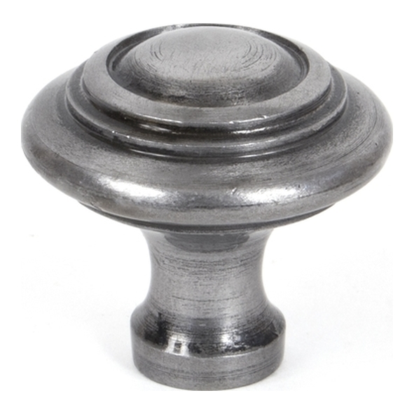 83514  38mm  Natural Smooth  From The Anvil Ringed Cabinet Knob - Large