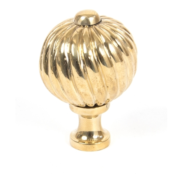 83551  38mm  Polished Brass  From The Anvil Spiral Cabinet Knob - Medium