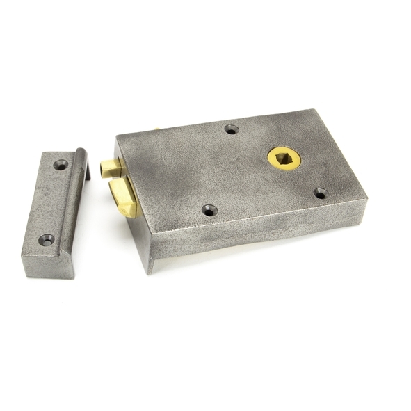83576  128 x 79 x 22mm  Iron  From The Anvil Right Hand Bathroom Latch
