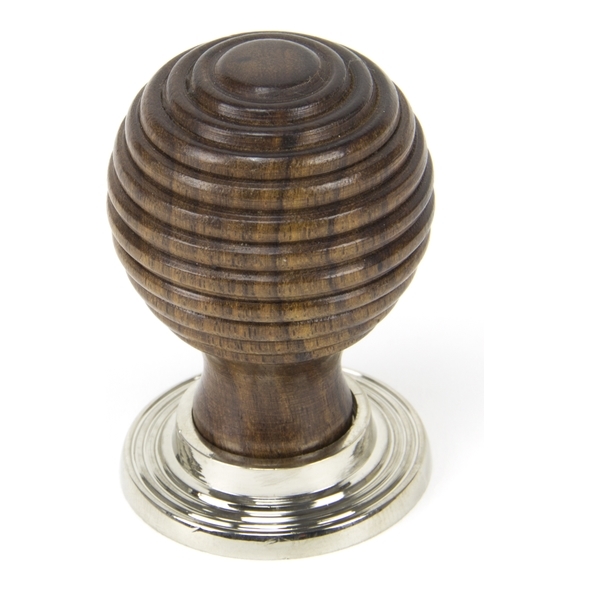 83874  38mm  Rosewood & Polished Nickel  From The Anvil Beehive Cabinet Knob